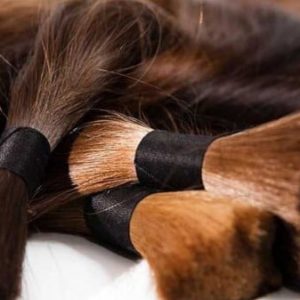 Натуральные волосы для наращивания в срезах